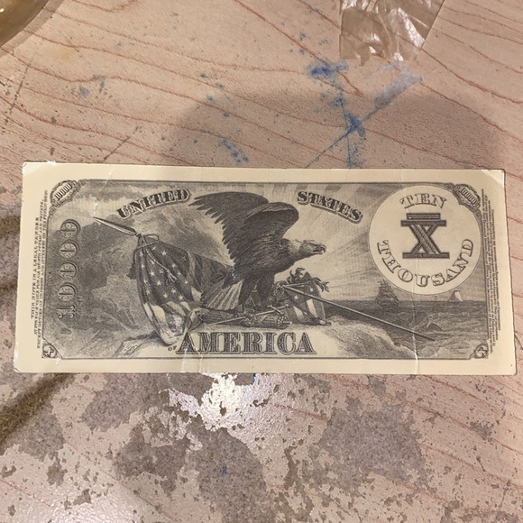 Reproduction 1863 10,000 note - Picture 2 of 2